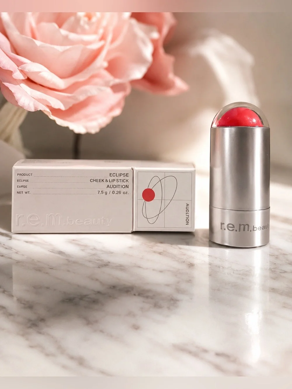 r.e.m. beauty Eclipse Cheek & Lip Stick Audition Cream Blush Lip Color